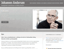 Tablet Screenshot of johannesandersen.dk